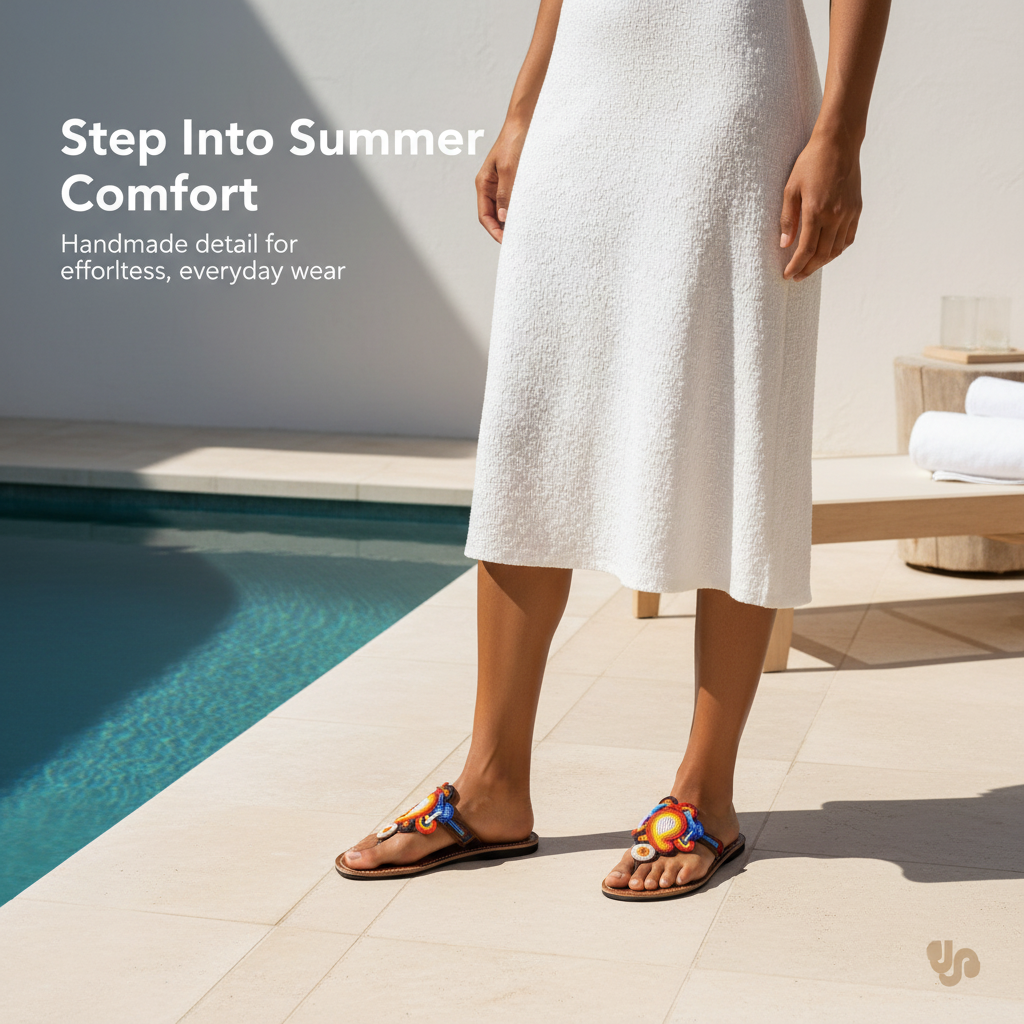 Kima Handmade Beaded Sandals