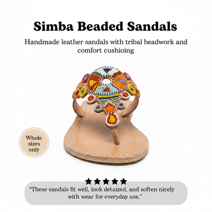 Simba Beaded Sandals