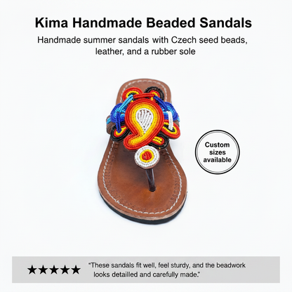 Kima Handmade Beaded Sandals