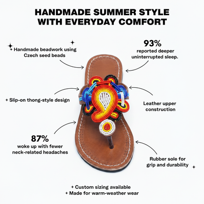 Kima Handmade Beaded Sandals